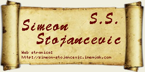 Simeon Stojančević vizit kartica